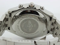 Heren chronograaf polshorloge breitling, chronomat, zwarte wijzerplaat, bouwjaar ca. 2000 - afbeelding 6 van  9