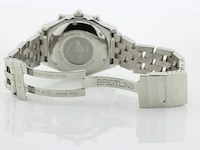Heren chronograaf polshorloge breitling, chronomat, zwarte wijzerplaat, bouwjaar ca. 2000 - afbeelding 7 van  9