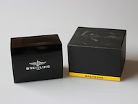 Heren chronograaf polshorloge breitling, chronomat, zwarte wijzerplaat, bouwjaar ca. 2000 - afbeelding 9 van  9