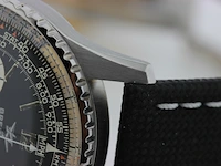 Heren chronograaf polshorloge breitling, navytimer, zwarte wijzerplaat, bouwjaar 60 er jaren - afbeelding 4 van  16