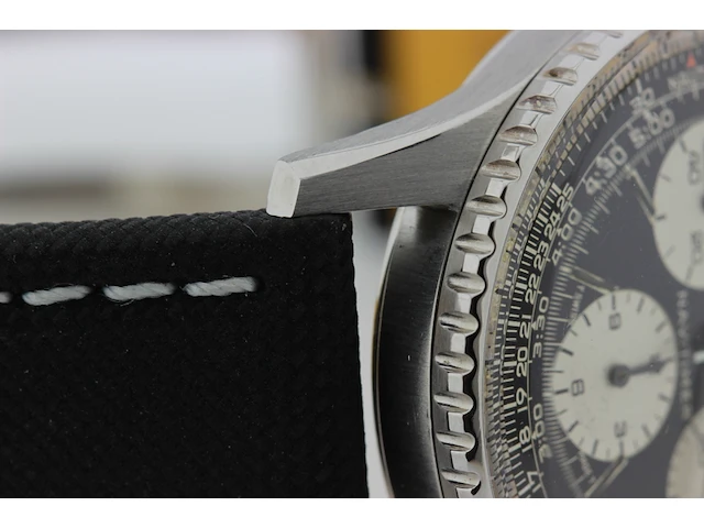 Heren chronograaf polshorloge breitling, navytimer, zwarte wijzerplaat, bouwjaar 60 er jaren - afbeelding 5 van  16