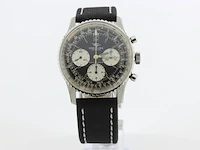 Heren chronograaf polshorloge breitling, navytimer, zwarte wijzerplaat, bouwjaar 60 er jaren - afbeelding 1 van  16