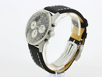 Heren chronograaf polshorloge breitling, navytimer, zwarte wijzerplaat, bouwjaar 60 er jaren - afbeelding 12 van  16