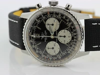 Heren chronograaf polshorloge breitling, navytimer, zwarte wijzerplaat, bouwjaar 60 er jaren - afbeelding 16 van  16