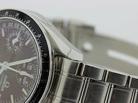 Heren chronograaf polshorloge omega, speedmaster, zwarte wijzerplaat, bouwjaar ca 2000 - afbeelding 4 van  16