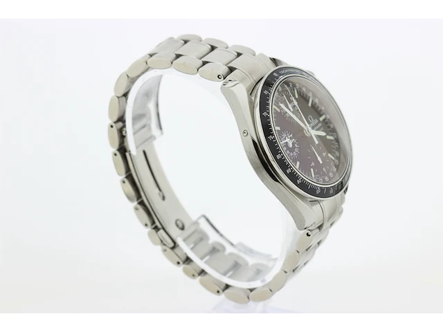 Heren chronograaf polshorloge omega, speedmaster, zwarte wijzerplaat, bouwjaar ca 2000 - afbeelding 10 van  16