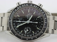 Heren chronograaf polshorloge omega, speedmaster, zwarte wijzerplaat, bouwjaar ca 2000 - afbeelding 15 van  16
