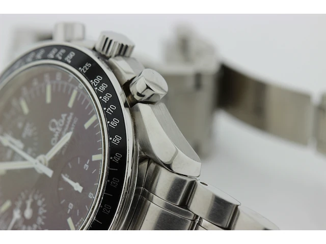 Heren chronograaf polshorloge omega, speedmaster, zwarte wijzerplaat, bouwjaar ca 2000 - afbeelding 16 van  16