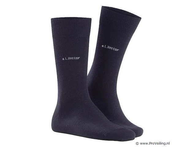 Heren donker blauw sokken 39-42 12 paar in bundels van 3 - afbeelding 1 van  1