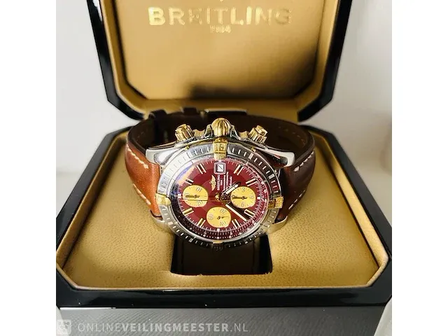 Heren horloge - breitling chronomat 18 kt goud - afbeelding 2 van  9