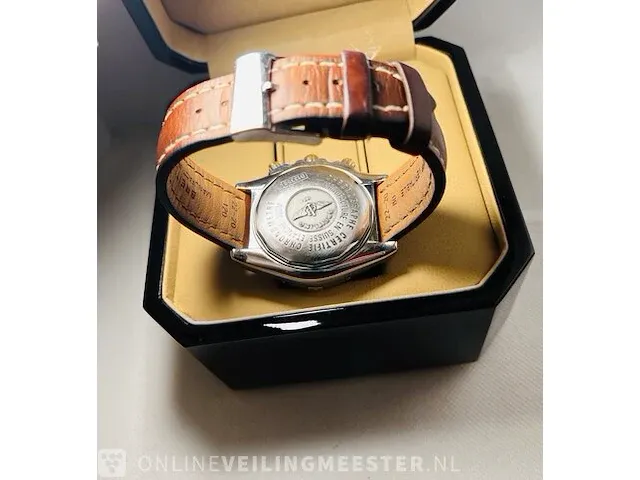 Heren horloge - breitling chronomat 18 kt goud - afbeelding 4 van  9