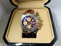 Heren horloge - breitling chronomat 18 kt goud - afbeelding 5 van  9