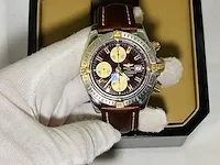 Heren horloge - breitling chronomat 18 kt goud - afbeelding 7 van  9