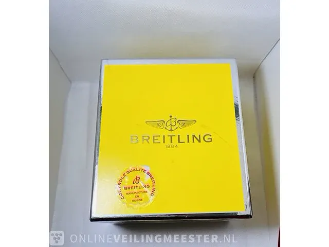 Heren horloge - breitling chronomat 18 kt goud - afbeelding 8 van  9