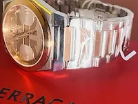 Heren horloge - ferragamo vega met 16 diamanten van €1500,00 - afbeelding 2 van  10