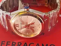 Heren horloge - ferragamo vega met 16 diamanten van €1500,00 - afbeelding 7 van  10