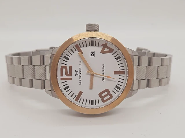 Heren horloge - marc coblen inclusief extra lunette - afbeelding 3 van  8