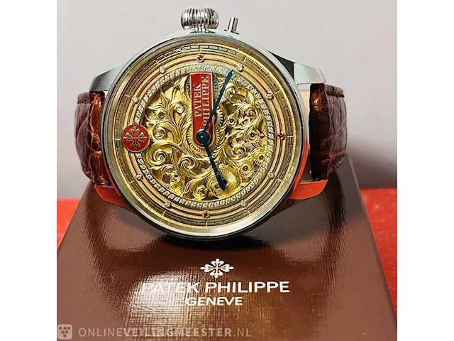 Heren horloge - patek philippe antieke polshorloge geserviced, bouwjaar 1907 - afbeelding 1 van  10