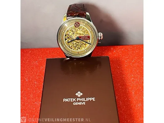 Heren horloge - patek philippe antieke polshorloge geserviced, bouwjaar 1907 - afbeelding 4 van  10