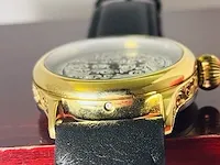 Heren horloge - patek philippe antieke uurwerk geserviced, bouwjaar 1905 - afbeelding 4 van  9