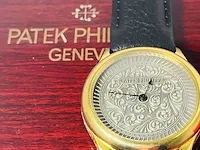 Heren horloge - patek philippe antieke uurwerk geserviced, bouwjaar 1905 - afbeelding 5 van  9