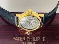 Heren horloge - patek philippe antieke uurwerk geserviced, bouwjaar 1905 - afbeelding 6 van  9
