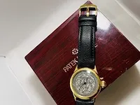 Heren horloge - patek philippe antieke uurwerk geserviced, bouwjaar 1905 - afbeelding 7 van  9
