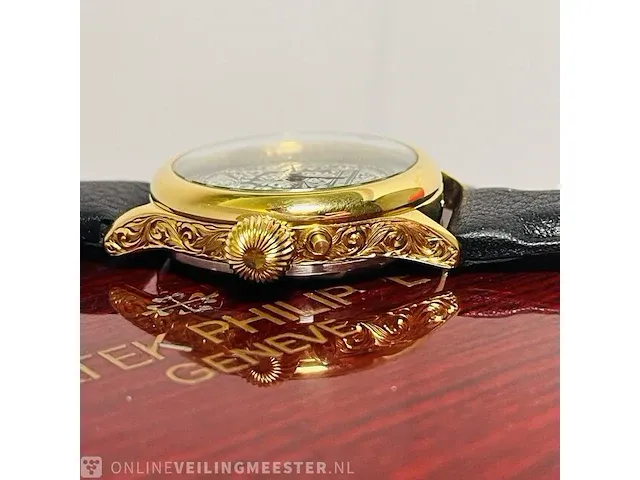 Heren horloge - patek philippe antieke uurwerk geserviced, bouwjaar 1905 - afbeelding 8 van  9