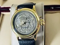 Heren horloge - patek philippe antieke uurwerk geserviced, bouwjaar 1905 - afbeelding 9 van  9