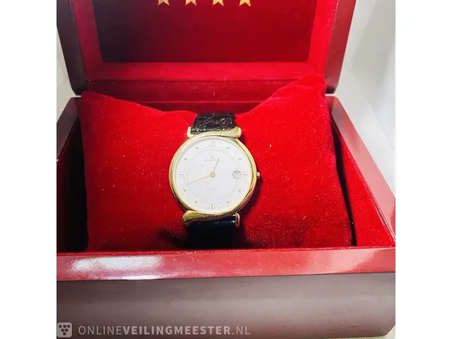 Heren horloge - zeldzame edox gold filled - afbeelding 8 van  11