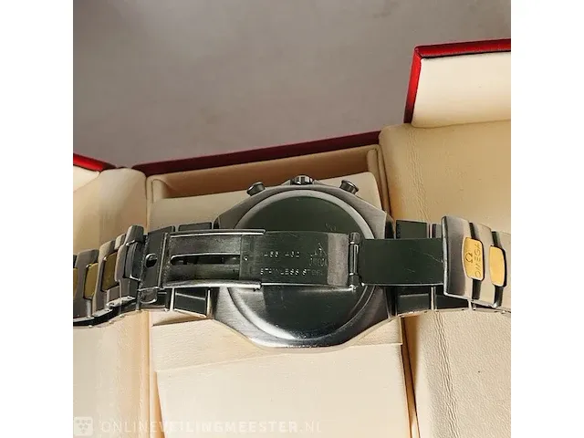 Heren horloge - zeldzame omega seamaster chronograaf 18kt goud - afbeelding 2 van  11