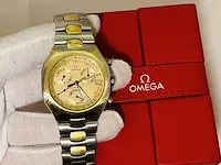 Heren horloge - zeldzame omega seamaster chronograaf 18kt goud - afbeelding 3 van  11