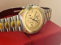 Heren horloge - zeldzame omega seamaster chronograaf 18kt goud - afbeelding 4 van  11