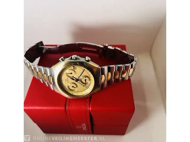 Heren horloge - zeldzame omega seamaster chronograaf 18kt goud - afbeelding 7 van  11