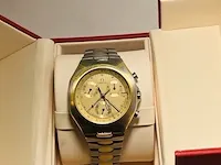 Heren horloge - zeldzame omega seamaster chronograaf 18kt goud - afbeelding 10 van  11