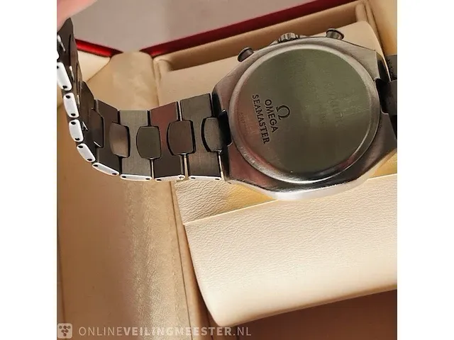 Heren horloge - zeldzame omega seamaster chronograaf 18kt goud - afbeelding 11 van  11