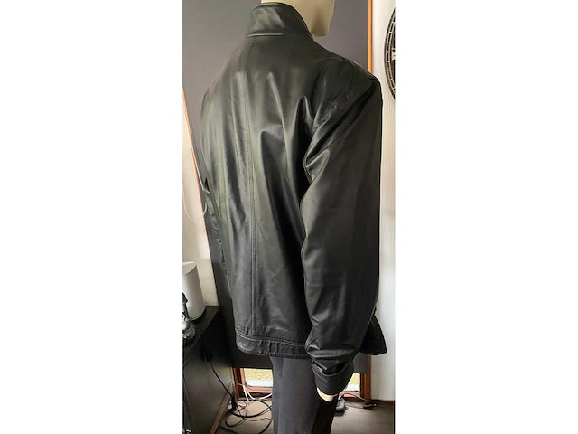 Heren jas lams leder maat 4 xl - afbeelding 3 van  6