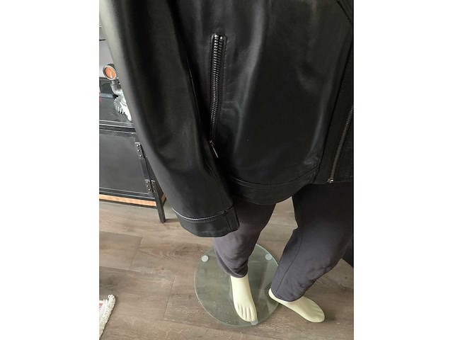 Heren jas lams leder maat 4 xl - afbeelding 4 van  6