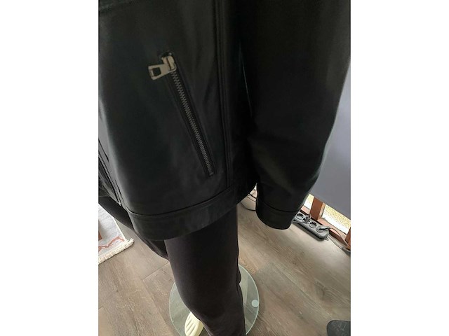 Heren jas lams leder maat 4 xl - afbeelding 5 van  6