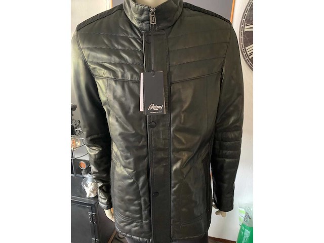 Heren jas lams leder maat 52 - afbeelding 2 van  5