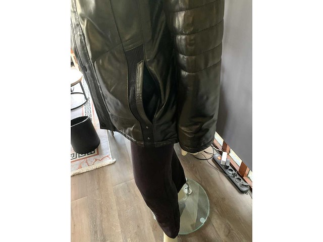 Heren jas lams leder maat 52 - afbeelding 5 van  5