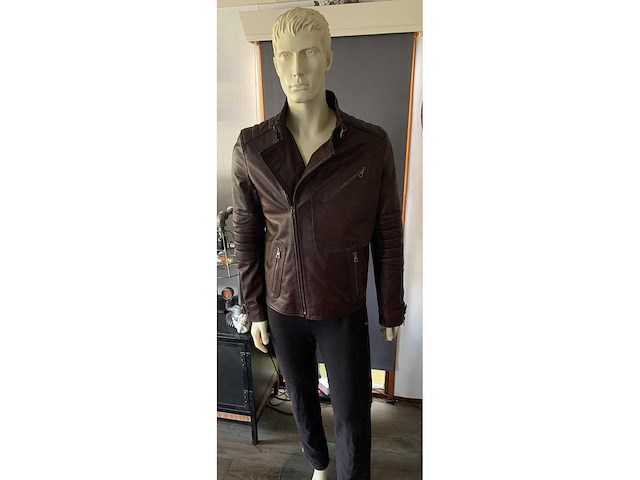 Heren jas lams leder maat s - afbeelding 1 van  10
