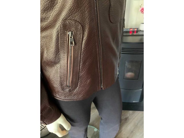 Heren jas lams leder maat s - afbeelding 6 van  10