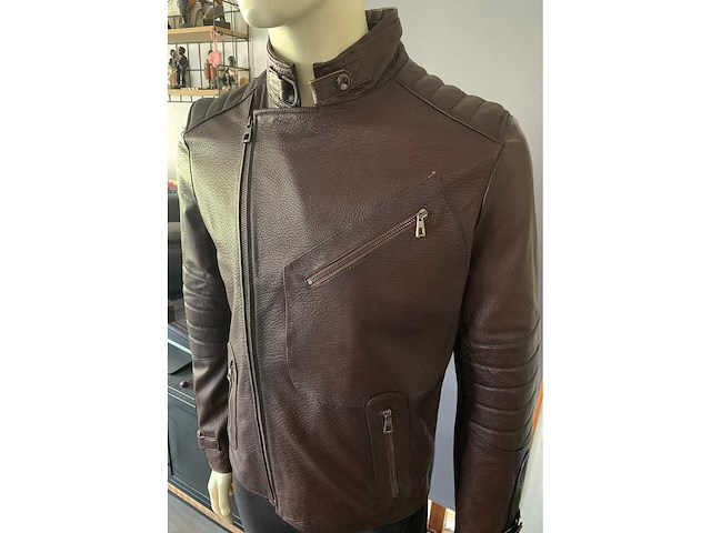 Heren jas lams leder maat s - afbeelding 7 van  10