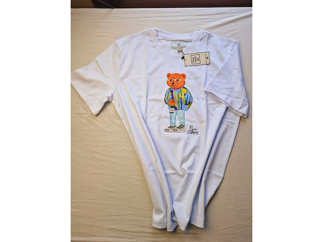 Heren kunstwerk t-shirt - bear with me - moët cartier - afbeelding 2 van  4
