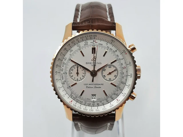 Heren polshorloge, breitling, navitimer, 125th anniversary limited edition 113/125 r26322 - afbeelding 12 van  25