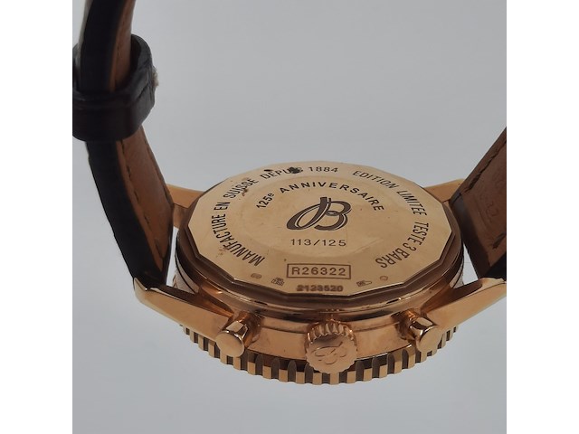 Heren polshorloge, breitling, navitimer, 125th anniversary limited edition 113/125 r26322 - afbeelding 14 van  25