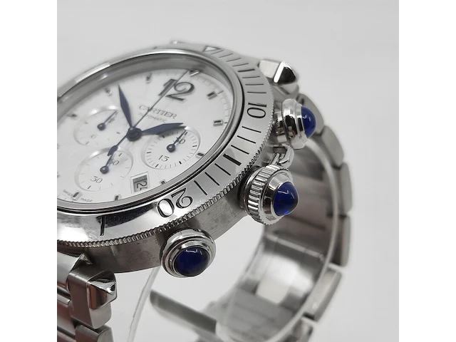 Heren polshorloge, cartier, pasha chrono 4363 - afbeelding 3 van  28