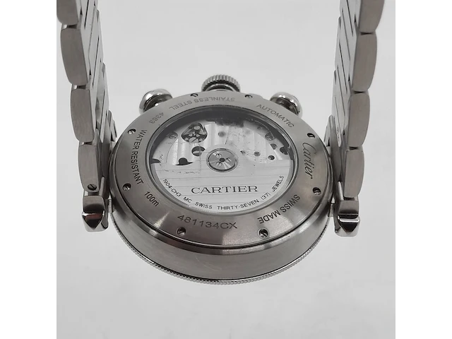 Heren polshorloge, cartier, pasha chrono 4363 - afbeelding 11 van  28
