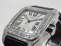 Heren polshorloge, cartier, santos 100 2656 - afbeelding 2 van  27